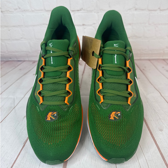 Nike Air Zoom Pegasus 41 FAMU Green White Running Shoes Mens Sz 11 (FZ5112-300) - Picture 6 of 10